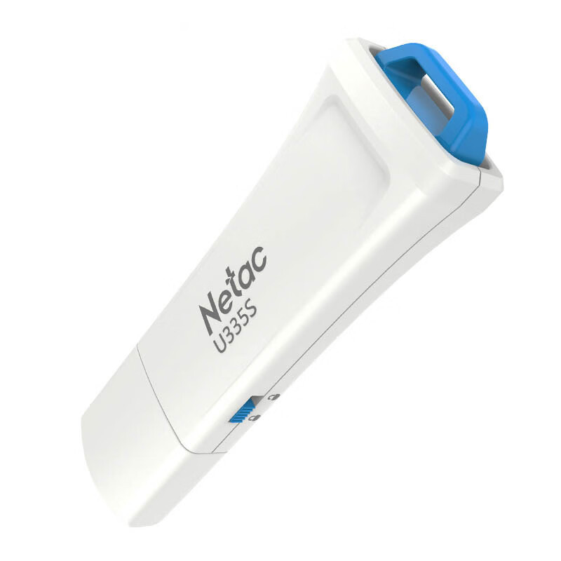 朗科(Netac) U盘 U335S 256G USB3.0 写保护开关 防误删 防病毒入侵 白蓝色高清大图