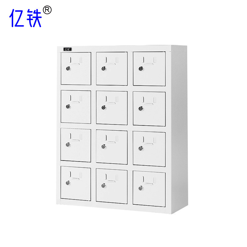 亿铁(YI TIE)带锁手机存放柜加厚全钢款/亚克力款 带充电12门550*300*735mmSJGY212/个