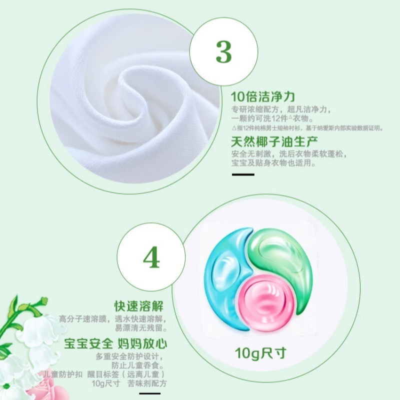 超能植沐悦色洗衣凝珠(3腔)N1 400g(40颗)高清大图