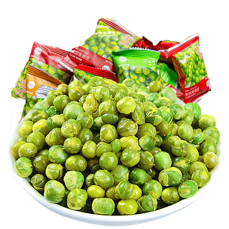 七点食分蒜香青豆休闲食品坚果炒货零食50-400包