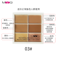 GP900遮瑕膏 六色修容膏粉底膏遮暇膏 修饰肤色 立体遮瑕膏 03#