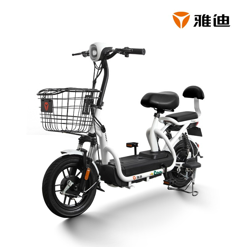 雅迪新国标新款小飞侠锂电版可提取锂电池电动车48v加长代步电动