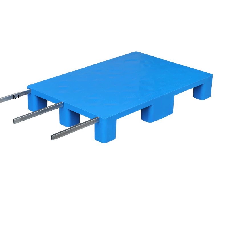 宁储 塑料托盘 平板九脚托盘 90*60*14cm+3钢 张高清大图