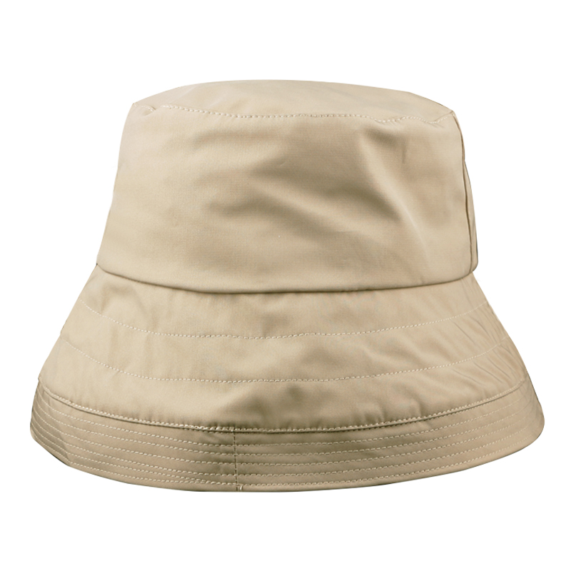 无印良品muji大帽檐渔夫帽男女使用不易沾水带防紫外线遮阳圆帽子