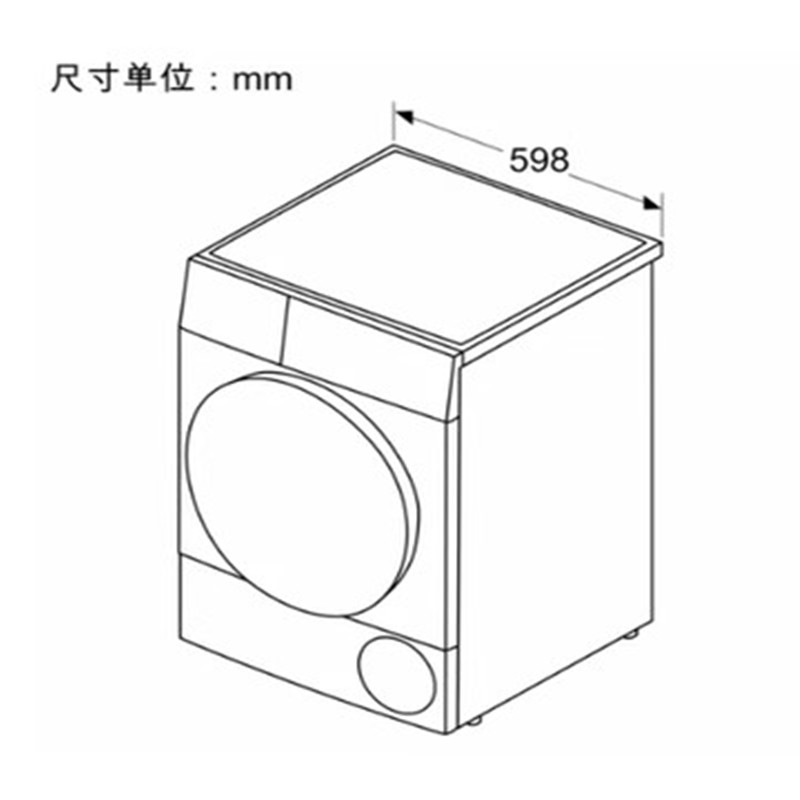 Bosch/博世 WQC455D90W烘干衣机家用香槟金热泵式10KG电机BLDC高清大图
