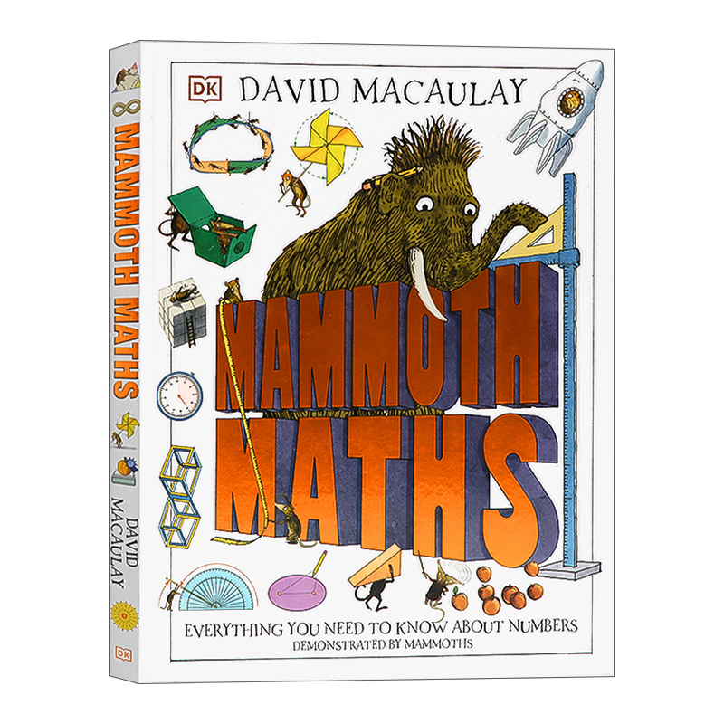 [正版]华研原版 英文原版 Mammoth Math 儿童趣味数学形状认知启蒙 精装 英文版 进口英语原版书籍高清大图