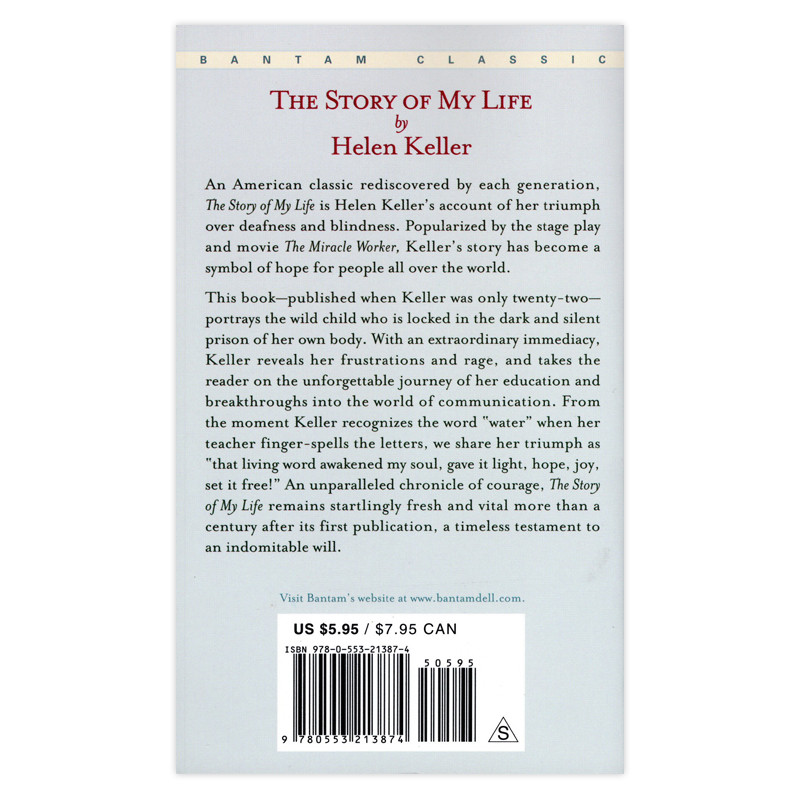 [正版]海伦凯勒自传 我的生活 我的人生故事 英文原版 The Story of My Life Helen Kell高清大图