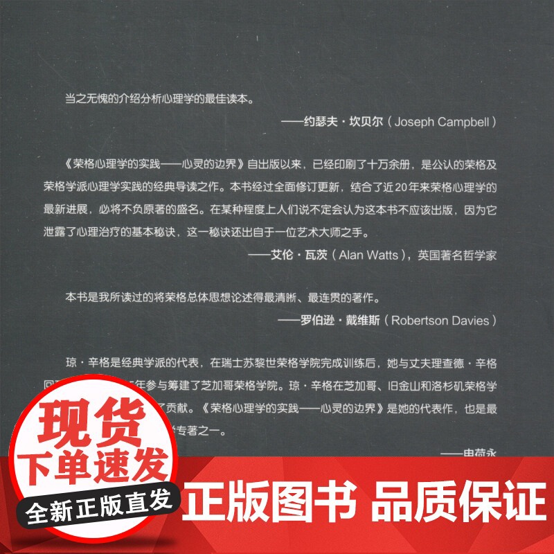 万千心理 荣格心理学的实践 心灵的边界 June,Singer 著 心理学高清大图
