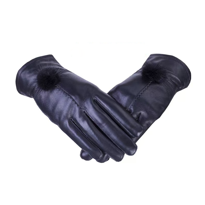 惠铁 真皮手套加绒加厚保暖手套 触屏 双高清大图