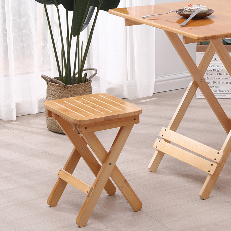 寻木匠茶几边凳写字凳子家用马凳子折叠小型马扎实木手工板凳便携式