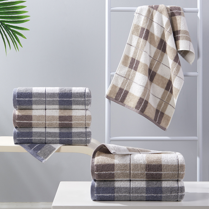 洁玉 纪念册 竹棉34*75cm毛巾2条 灰棕 J1023F-2高清大图