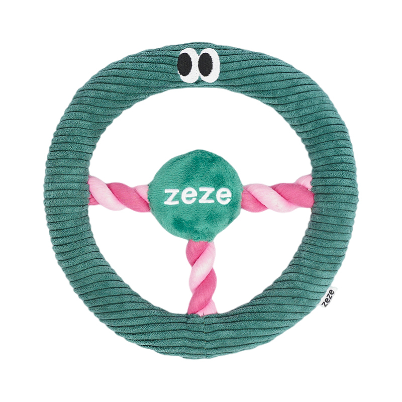ZEZE滴滴方向盘绳子玩具(深绿色)狗玩具Z1C00255