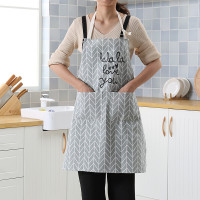 围裙韩版时尚厨房防污罩衣成人女可爱做饭工作服防油男士棉质围腰