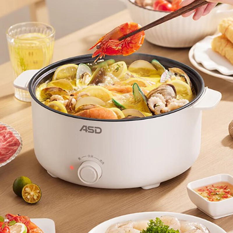 爱仕达电火锅3.6L多功能电热锅旋钮控温AH-Y13J745高清大图