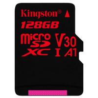 金士顿(Kingston)128G TF卡 读100MB/s写80MB/s 手机存储内存卡 U3 V30 A1 支持4K