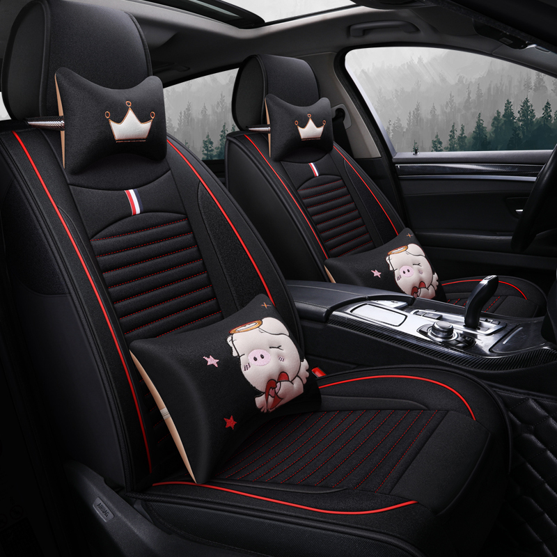 致驾亚麻款东风专用尼桑骐达阳光天籁奇骏汽车坐垫四季通用全包座套x