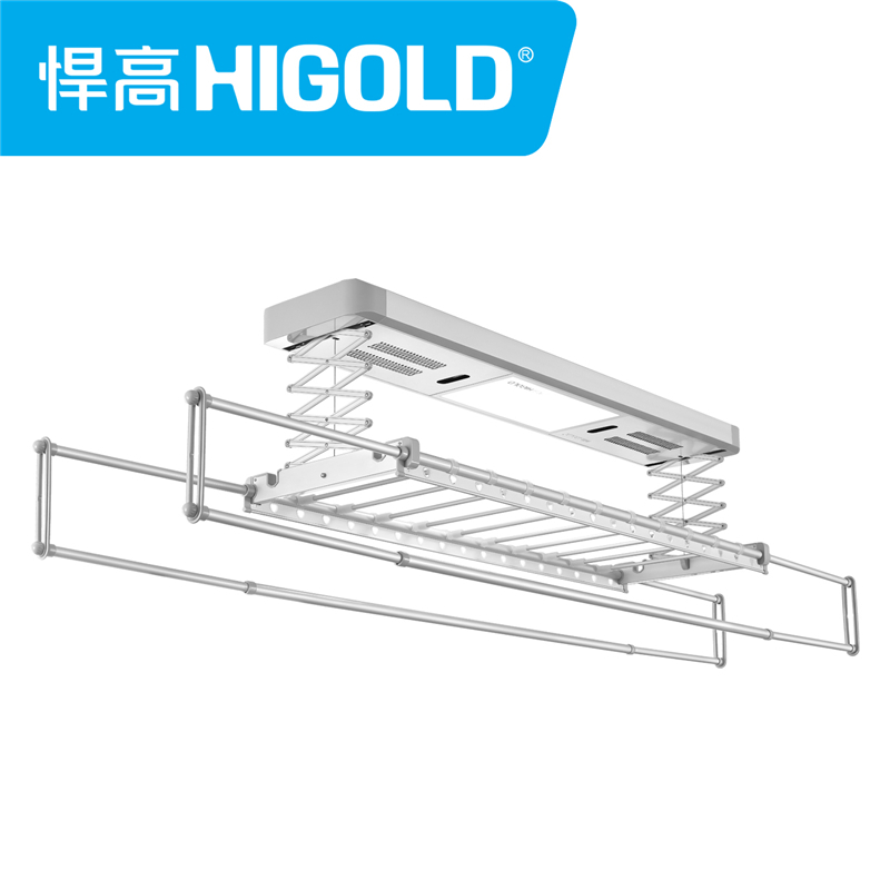 HIGOLD/悍高 电动晾衣架 智能消毒风干烘干凉衣架自动升降 阳台遥控伸缩晾衣机