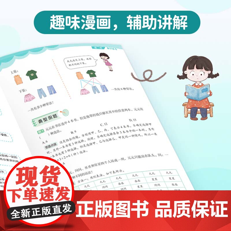 漫画思维导图 小学数学知识大全——综合与实践 1-6年级高分预复习 找规律 鸡兔同笼 相遇问题高清大图