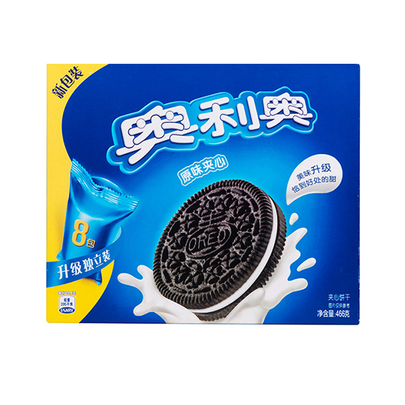 亿滋奥利奥(OREO) 夹心饼干 零食 原味466g(家庭装)(新老包装随机发货)