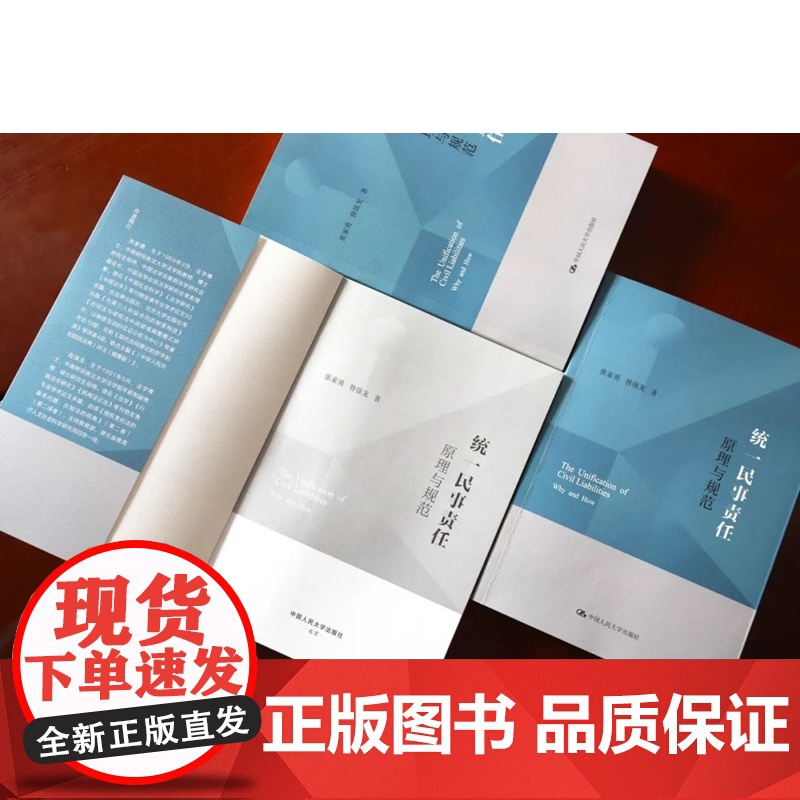 正版 统一民事责任 原理与规范 张家勇 昝强龙 著 中国人民大学出版社 9787300320250高清大图