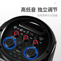 先科(SAST)ST-1005广场舞音响 蓝牙音箱 360°环绕声场便携式移动户外音响 大功率电池KTV扩音器带麦克风