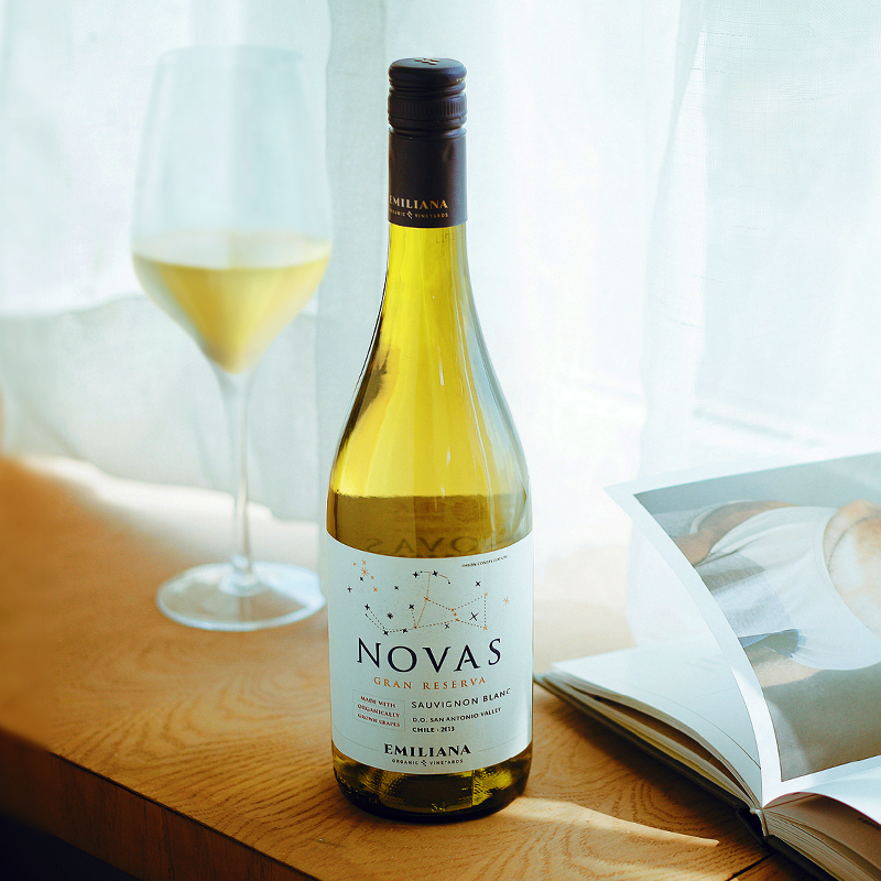 佳沃智利原瓶进口novas诺旺士长相思干白葡萄酒
