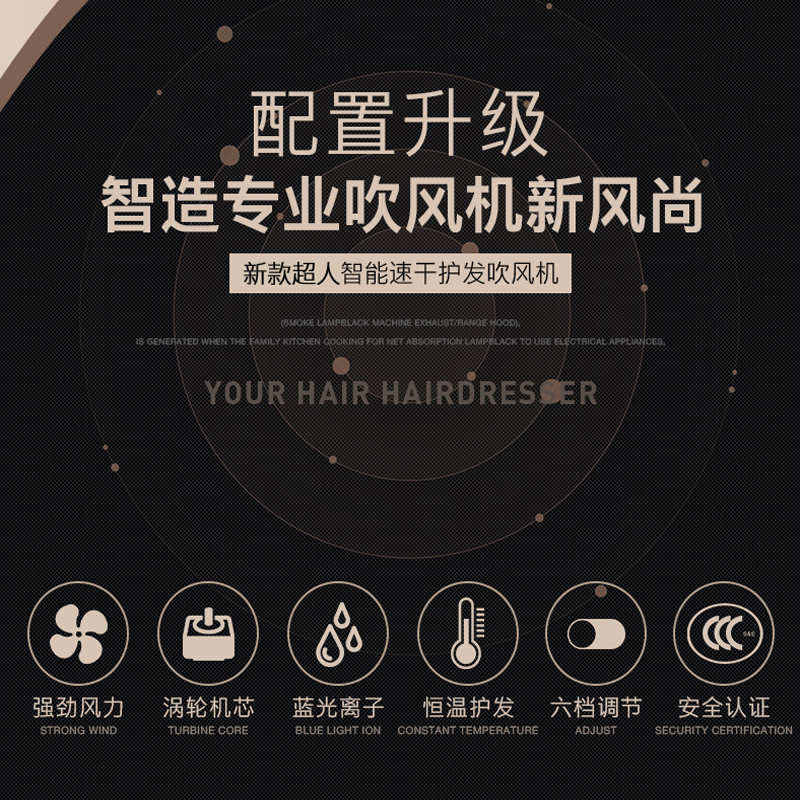 大功率电吹风2200W LHY 常规款 B2B商品 100份起订