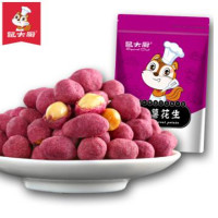 [鼠大厨_紫薯花生108gx2袋]零食小吃坚果炒货花生米萌版