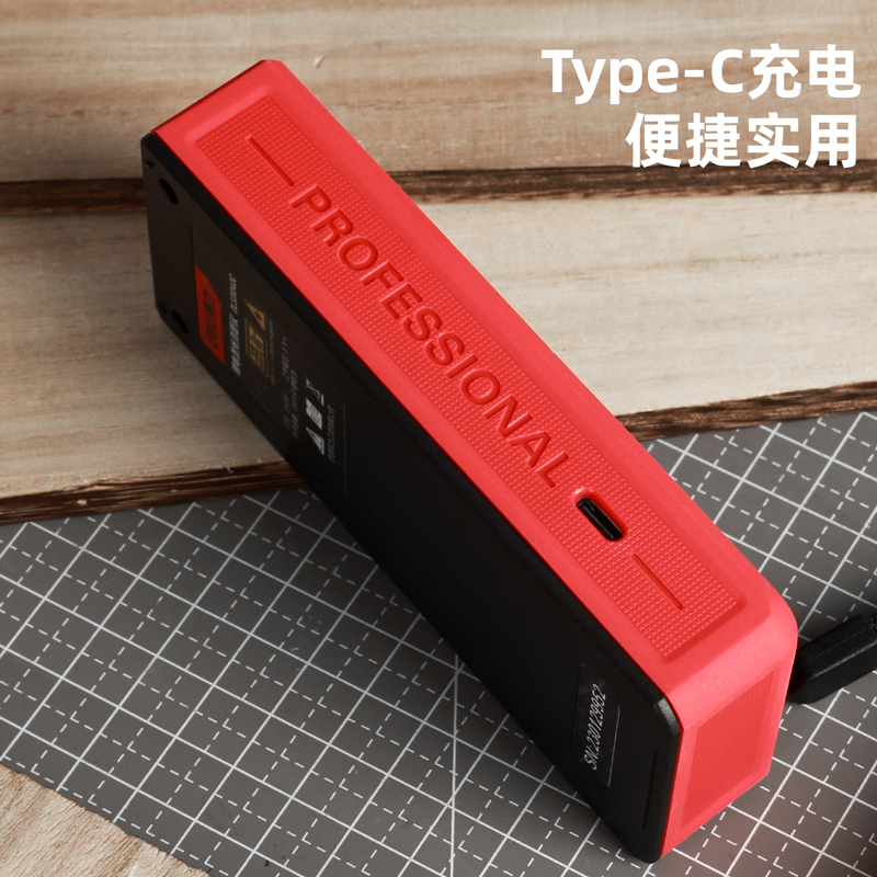 得力(deli)DL331060C 激光测距仪 80m 语音锂电 红色 1台高清大图