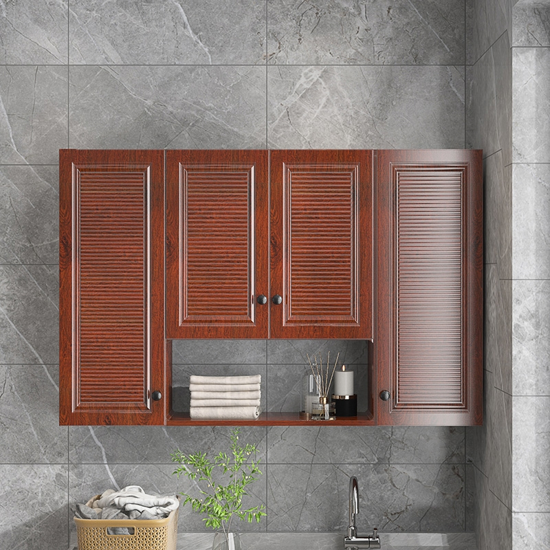 铝合金厨房吊柜墙壁柜阳台挂墙式法耐太空铝卫生间浴室储物柜全铝定制