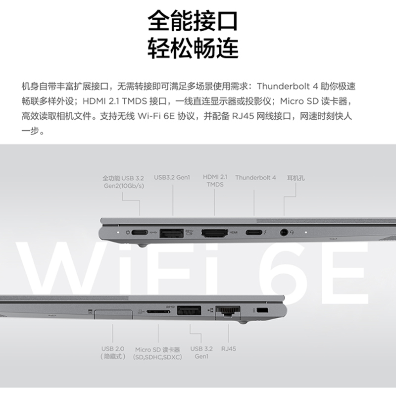 联想ThinkPad ThinkBook 14+ 0ACD 2023款 14英寸标压便携轻薄笔记本电脑(13代英特尔酷睿i5-13500H/32G/2T/2.8K/90Hz) 定制