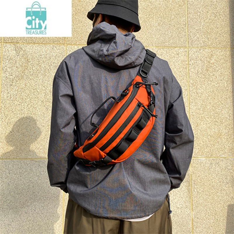 bangdou新款胸包男多斜挎单肩防水夏季路亚潮牌运动户外手机跑步腰包