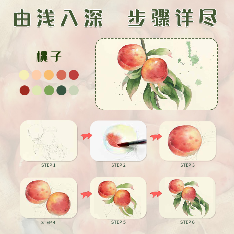 [正版]赠视频阳光下的色香味 清新果蔬水彩教程 抖音网红sunny首作零基础水彩入门教程绘画自学书籍透明水彩画技法大全高清大图