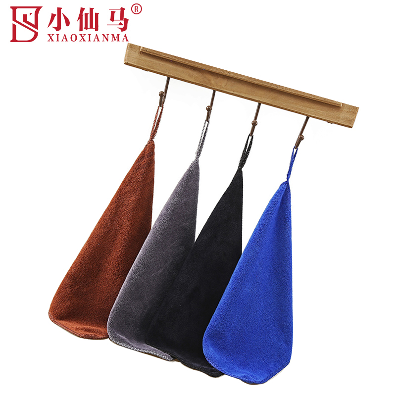 小仙马 清洁毛巾 洗车毛巾 30*30cm带挂钩 条高清大图