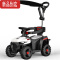 真智力儿童电动车四轮小孩遥控充电越野汽车男女宝宝手推可坐人玩具童车