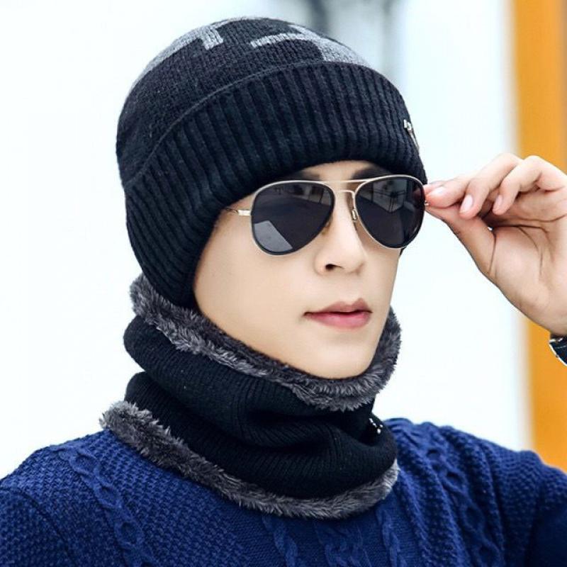 冬帽男生帽子男帽棉帽冬季男士韩版潮时尚毛线帽保暖针织冬天防寒青年