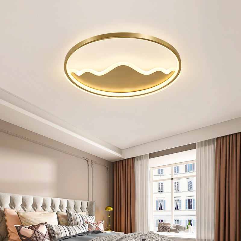 顶灯餐厅书房过道走廊吸顶灯具欧式地中海乡村田园led山水装饰吸顶灯