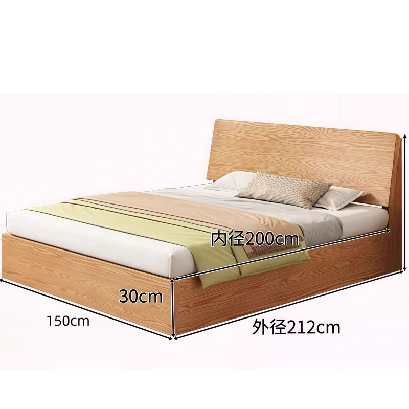 豫龙都 高箱床实木张