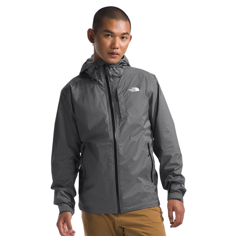 THE NORTH FACE北面男士防水透气三合一可收纳冲锋衣户外徒步雨衣 GRAY REGULAR