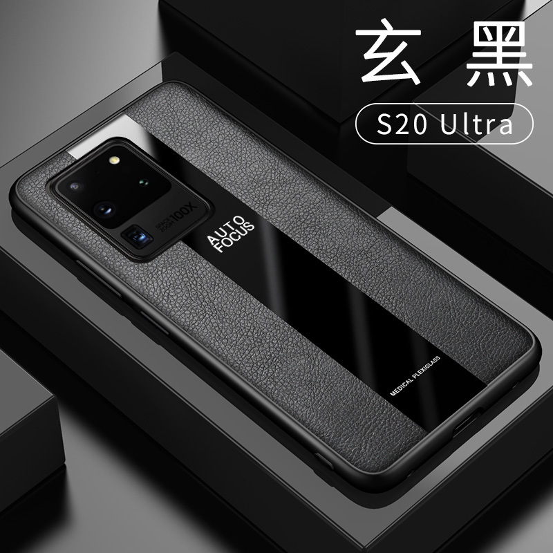 [送钢化膜]高铭宣三星s11/20手机壳保时捷男款s20+磁吸真皮套s20Ultra车载全包防摔s20u个性创意手机套