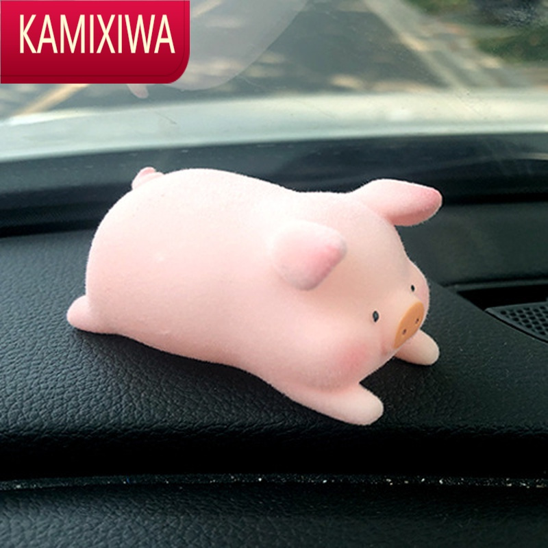 KAMIXIWA可爱小猪车内饰品摆件汽车中控台女士车上车饰内饰用品车载装饰品