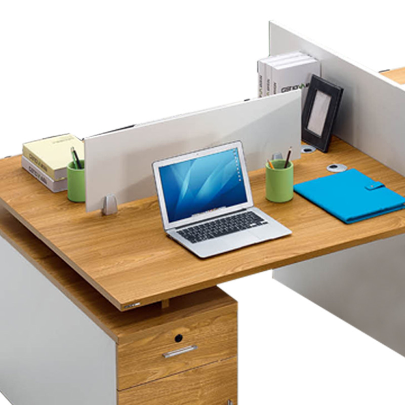 巴洛卡现代板式办公桌24米四人位办公桌电脑桌