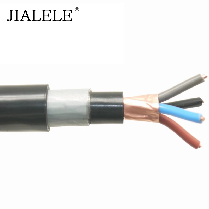 JIALELE 铜芯电缆 KVVP22-4*4平方 额定电压0.6/1KV 米高清大图