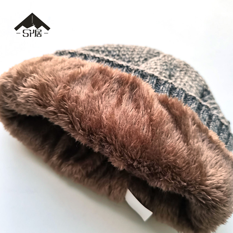 三人居户外保暖帽子手套围巾三件套SRJ6129/套高清大图