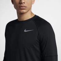 耐克(NIKE)2019春男子跑步紧身衣运动卫衣 M NK ELMNT CREW AH8978-010