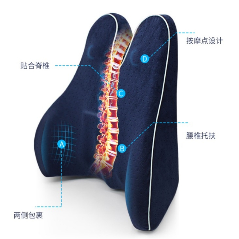 护腰靠枕女靠背靠垫椅子孕妇腰垫腰枕办公室神器记忆棉汽车座椅垫