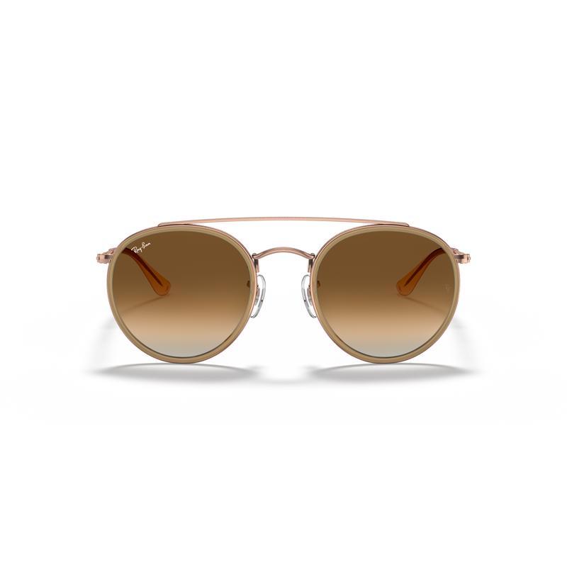 RayBan雷朋男士圆形双桥太阳眼镜时尚个性渐变镜片轻便设计