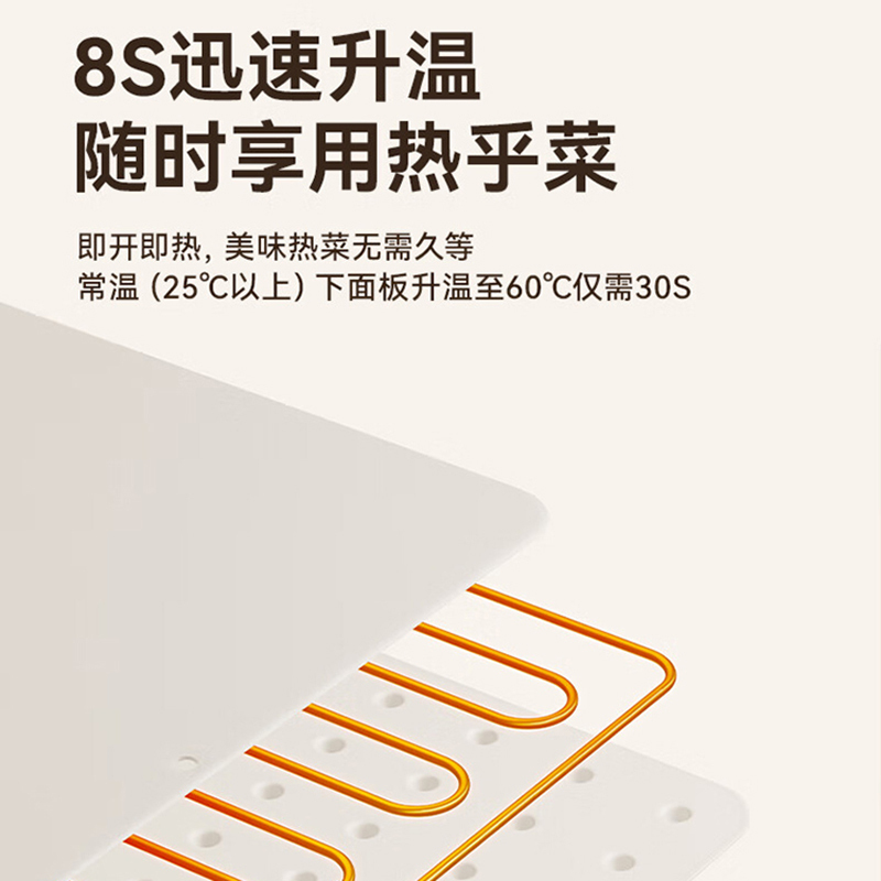 LOTOR暖菜板四菜款热菜板Y折叠LDNCB01-15-4CK-LB高清大图