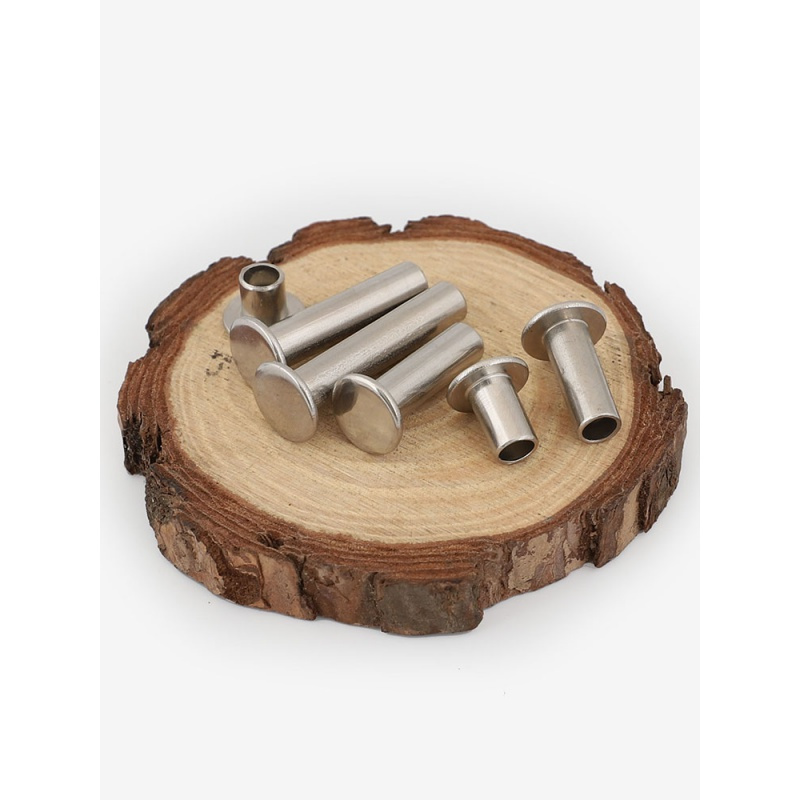 m5m6mm304不锈钢平头半空心铆钉平圆头空心铆钉78950gb875