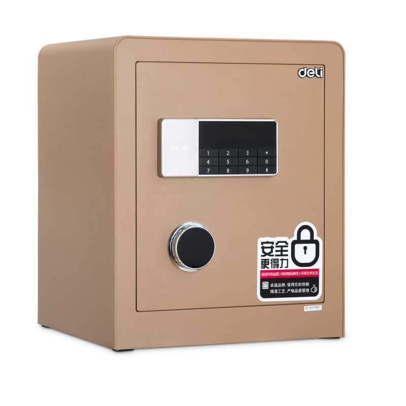 得力4078A电子密码保管箱(金色)4078A